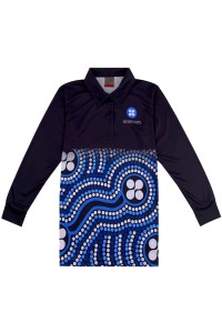 Design Black Color Block Sublimation Polo Shirt Custom Hem 100% Polyester Three Buttons Sublimation Polo Shirt JATU Uniform Company P1514
